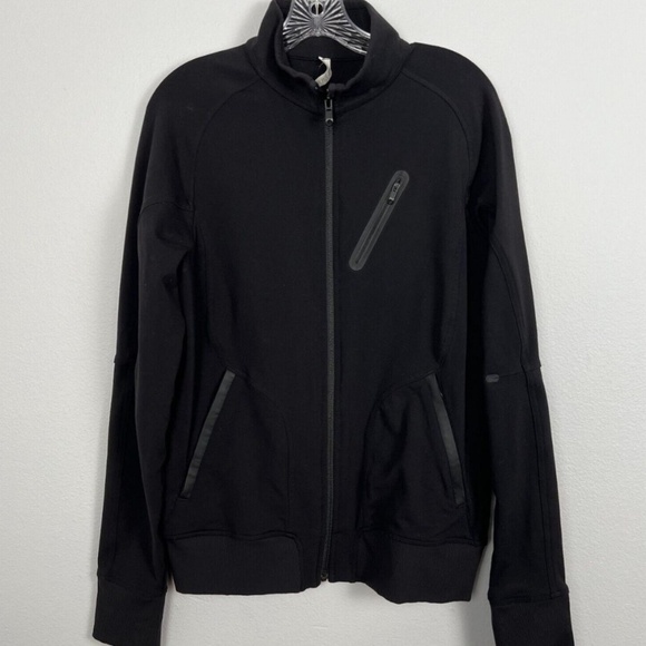 Lulu Lululemon Athletica Black Trainer Jacket Men Size Large Activewear Sporty - Picture 6 of 14